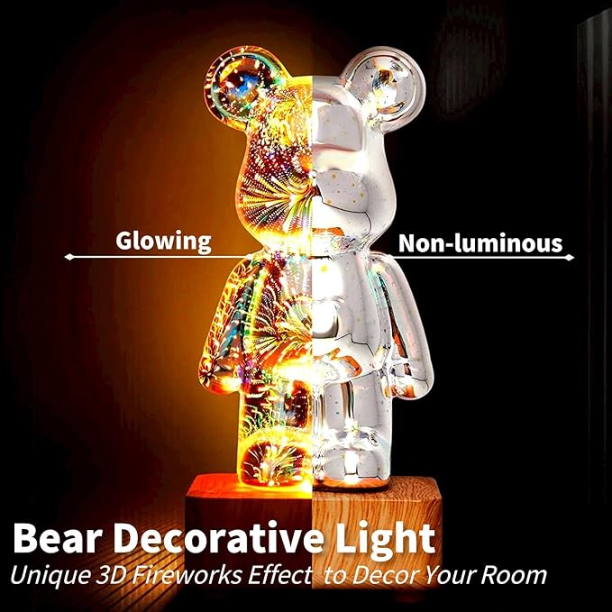 NoVa 3D Firework Bear Night Light (7 colors)