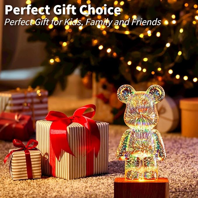 NoVa 3D Firework Bear Night Light (7 colors)