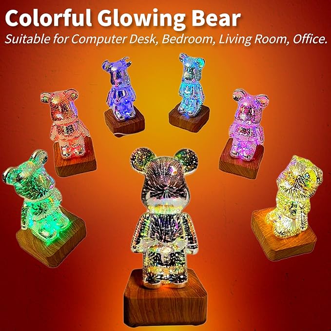 NoVa 3D Firework Bear Night Light (7 colors)