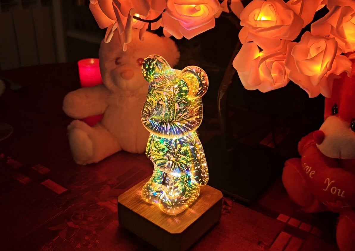 NoVa 3D Firework Bear Night Light (7 colors)