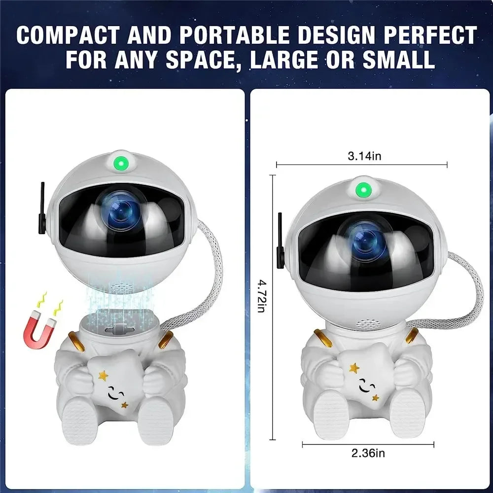 NoVa Astronaut Galaxy Star Projector creating a mesmerizing starry sky effect in a stylish astronaut design - Perfect for home decor and relaxation