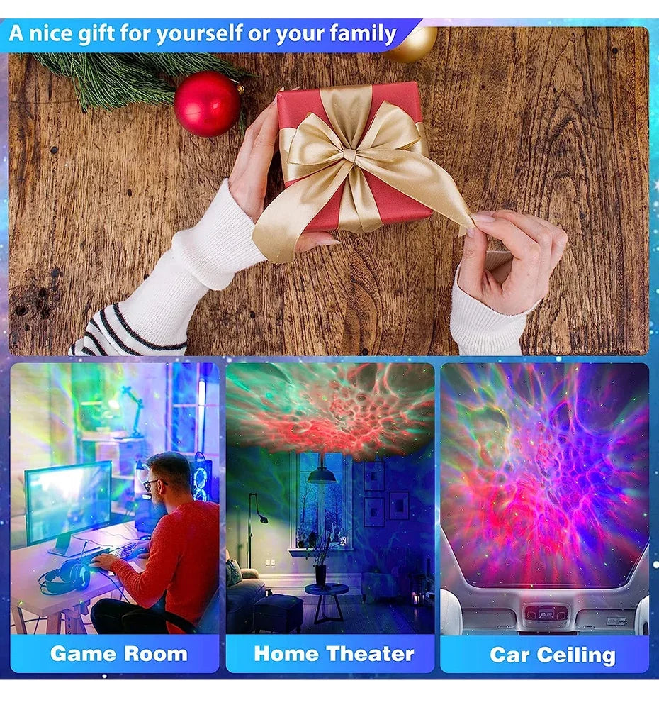 NoVa Astronaut Galaxy Star Projector creating a mesmerizing starry sky effect in a stylish astronaut design - Perfect for home decor and relaxation