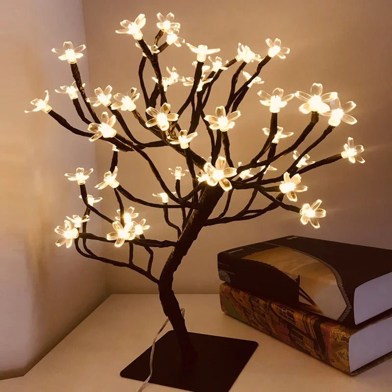 NoVa Illuminated Tree Rose Night Lamp