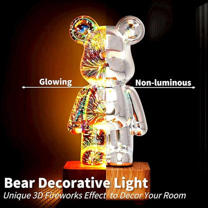 NoVa 3D Firework Bear Night Light (7 colors)