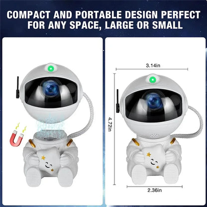 NoVa Astronaut Galaxy Star Projector creating a mesmerizing starry sky effect in a stylish astronaut design - Perfect for home decor and relaxation