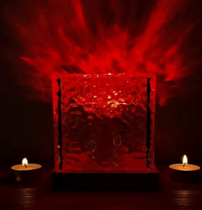 NoVa Dynamic Water Ripple Crystal Night Light with 16 RGB color-changing modes, dynamic lighting effects, and a unique crystal design, perfect for creating a warm and romantic atmosphere
