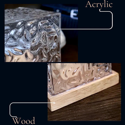 NoVa Dynamic Water Ripple Crystal Night Light with 16 RGB color-changing modes, dynamic lighting effects, and a unique crystal design, perfect for creating a warm and romantic atmosphere