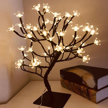 NoVa Illuminated Tree Rose Night Lamp